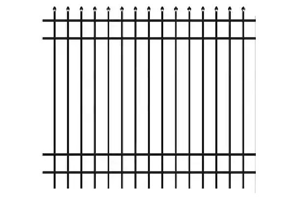 Fence Tampa - Cascade Standard-Duty 6 ft. H x 6 ft. W Black Aluminum