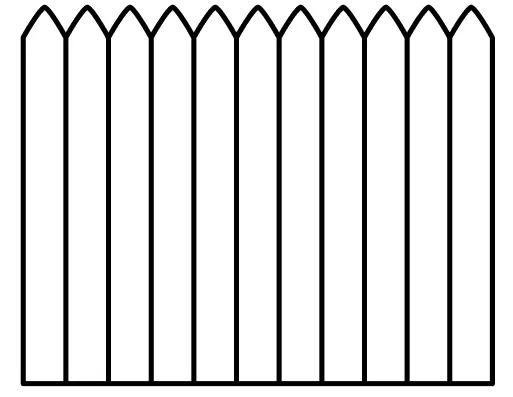 Wood fence style - 01