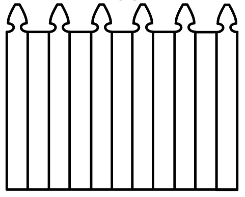 Wood fence style - 04
