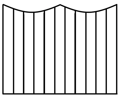 Wood fence style - 08