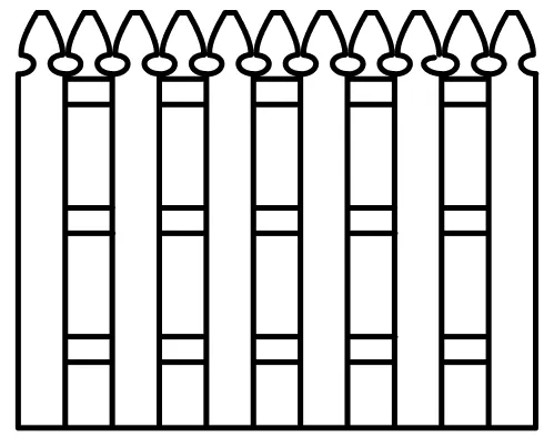 Wood fence style - 15