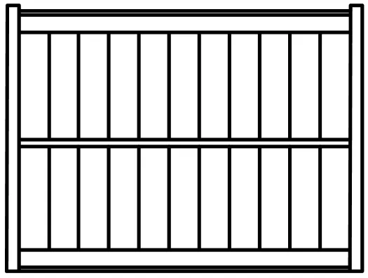 Wood fence style - 16