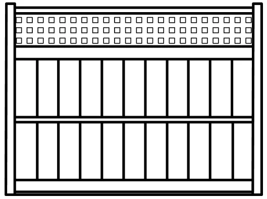 Wood fence style - 17