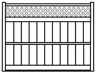 Wood fence style - 19