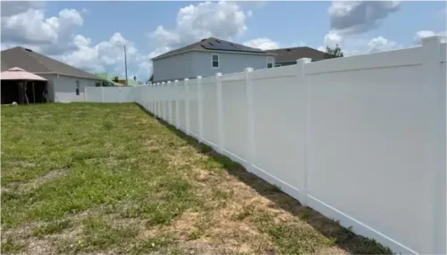 vinyl fence cat
